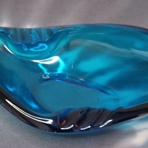 Vintage colbolt blue ash tray